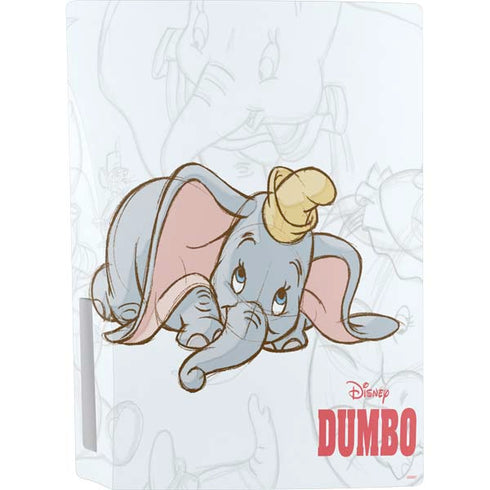 Disney Dumbo Classic sketched portrait PS5 Console Skin